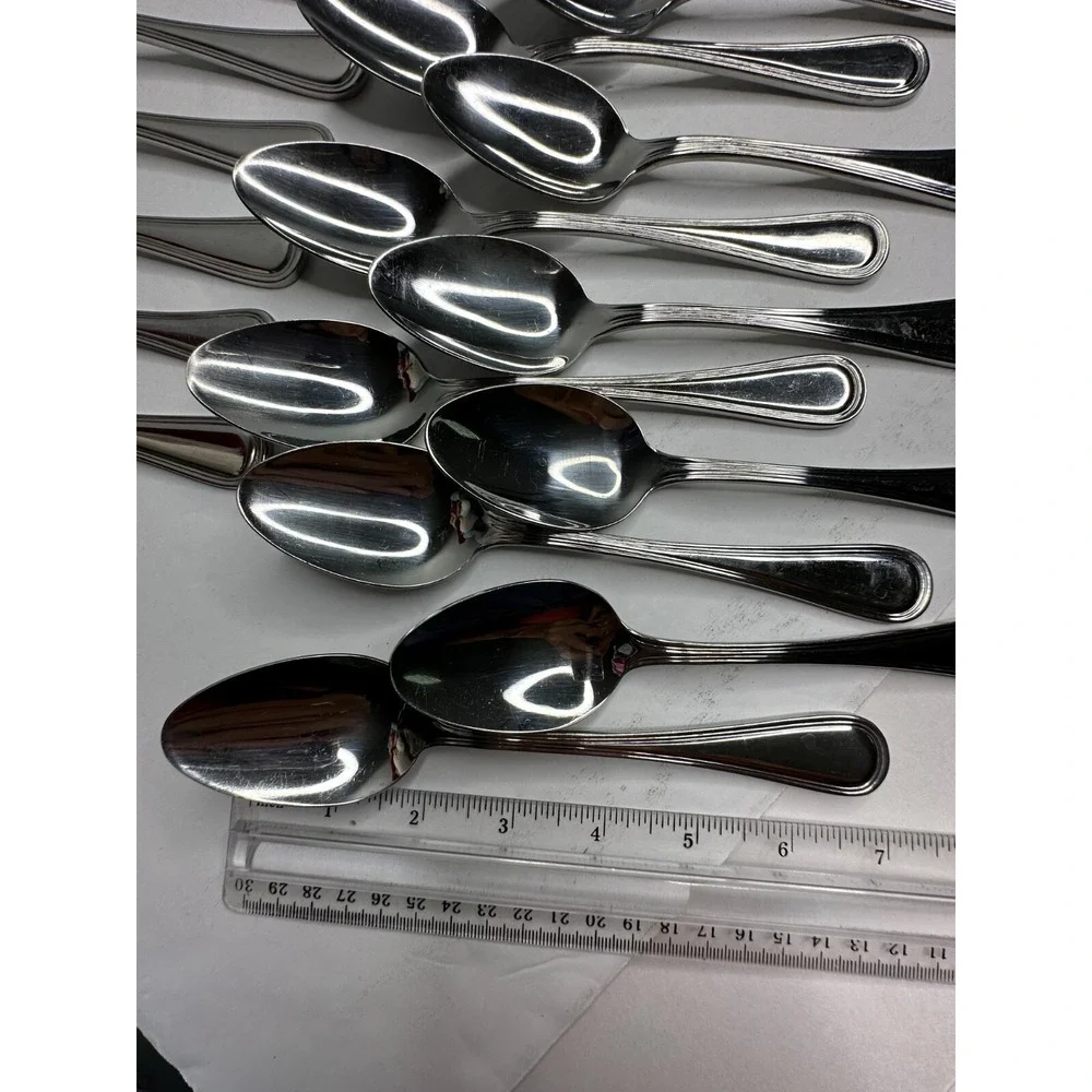 Winco Shangri-La Glossy Stainless Flatware Replacement 25 Pc fork ‎ Spoon Knife